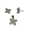 CONJUNTO BORBOLETA VAZ COM LISTRAS BRUTO