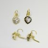 fora de linha ARGOLA ZIRC CORACAO 8MM BANHO DOURADO