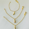 PULSEIRA INFANTIL UMA FIGA BANHO DOURADO