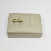 ANEL UMA ZIRC GOTA BANHO DOURADO