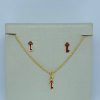 CONJUNTO INF. C RESINA BANHO DOURADO