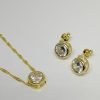 CONJUNTO PINGO DE LUZ G BANHO DOURADO